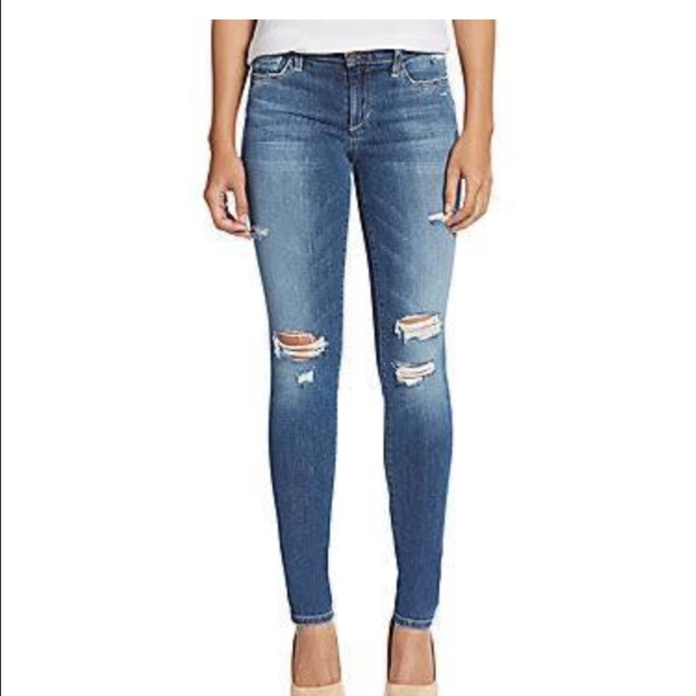 Joe's jeans distressed skinny jeans