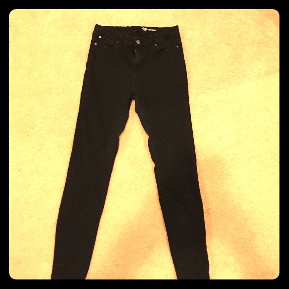 Gap black leggings size 10