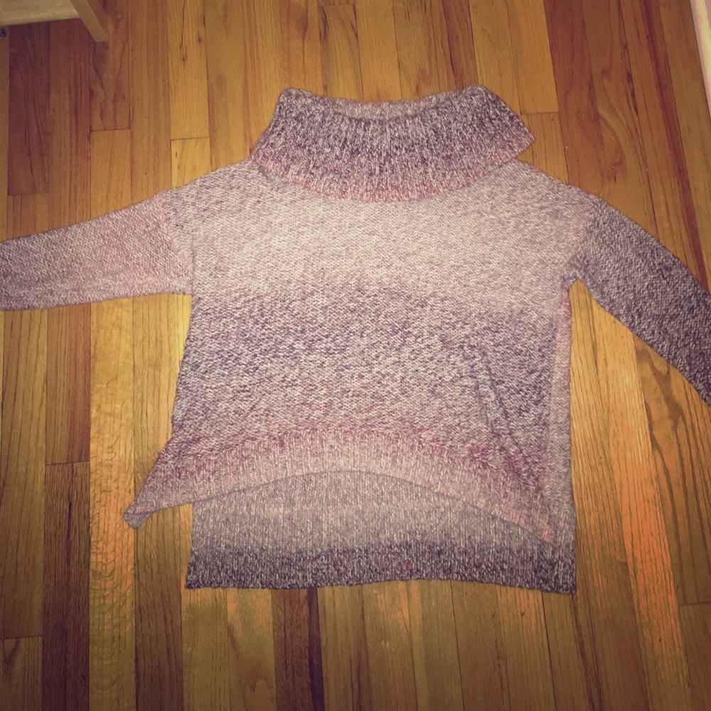 Cozy sweater! Pink and purple