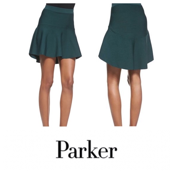 Parker Dresses & Skirts - Parker Jeanne Stretch Knit High-Low Skirt, Envy