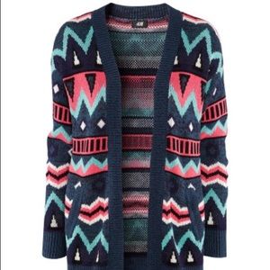 H&M Patterned Cardigan Sweater