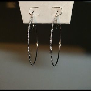 Sterling silver hoops