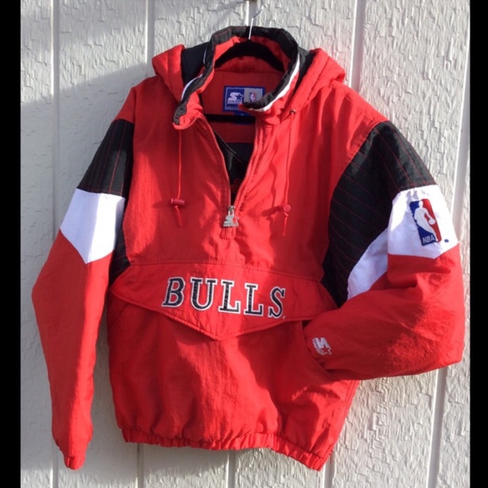 Chicago Bulls Starter 1/2 zip jacket