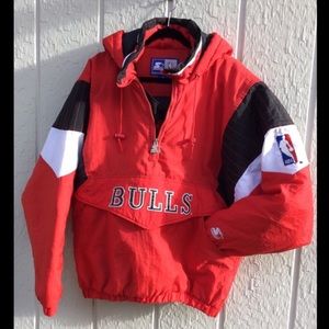 Chicago Bulls Starter 1/2 zip jacket