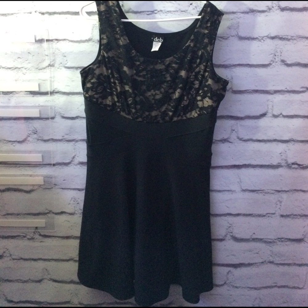 Black lace dress