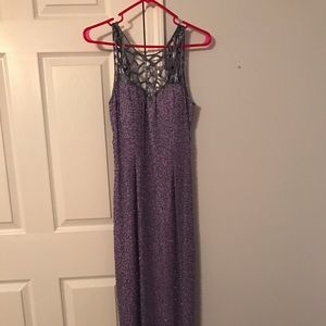 Beaded formal gown size 2-lavender