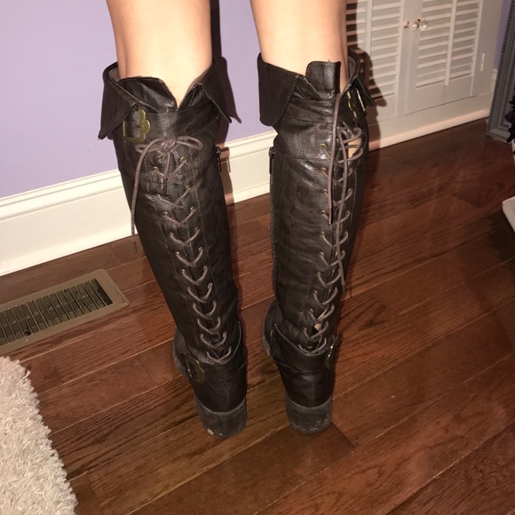Knee high brown riding boots - Picture 2 of 2