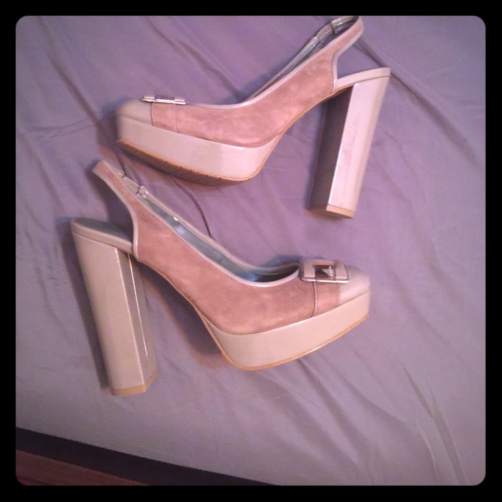 Nude Calvin Klein heels