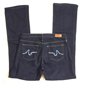 AG Jeans The Angel Cut Dark Denim Wide Leg