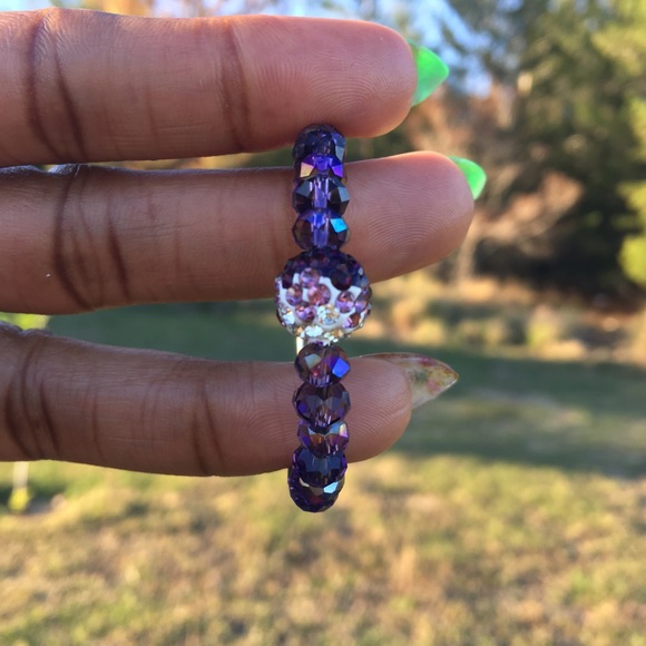 Childrens Girls Safe Crystal Expandable Bracelet - Picture 3 of 3