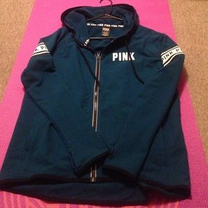 NWOT PINK Victoria's Secret High Low Hoodie M TEAL