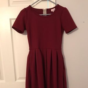 Maroon lularoe Dress size XS