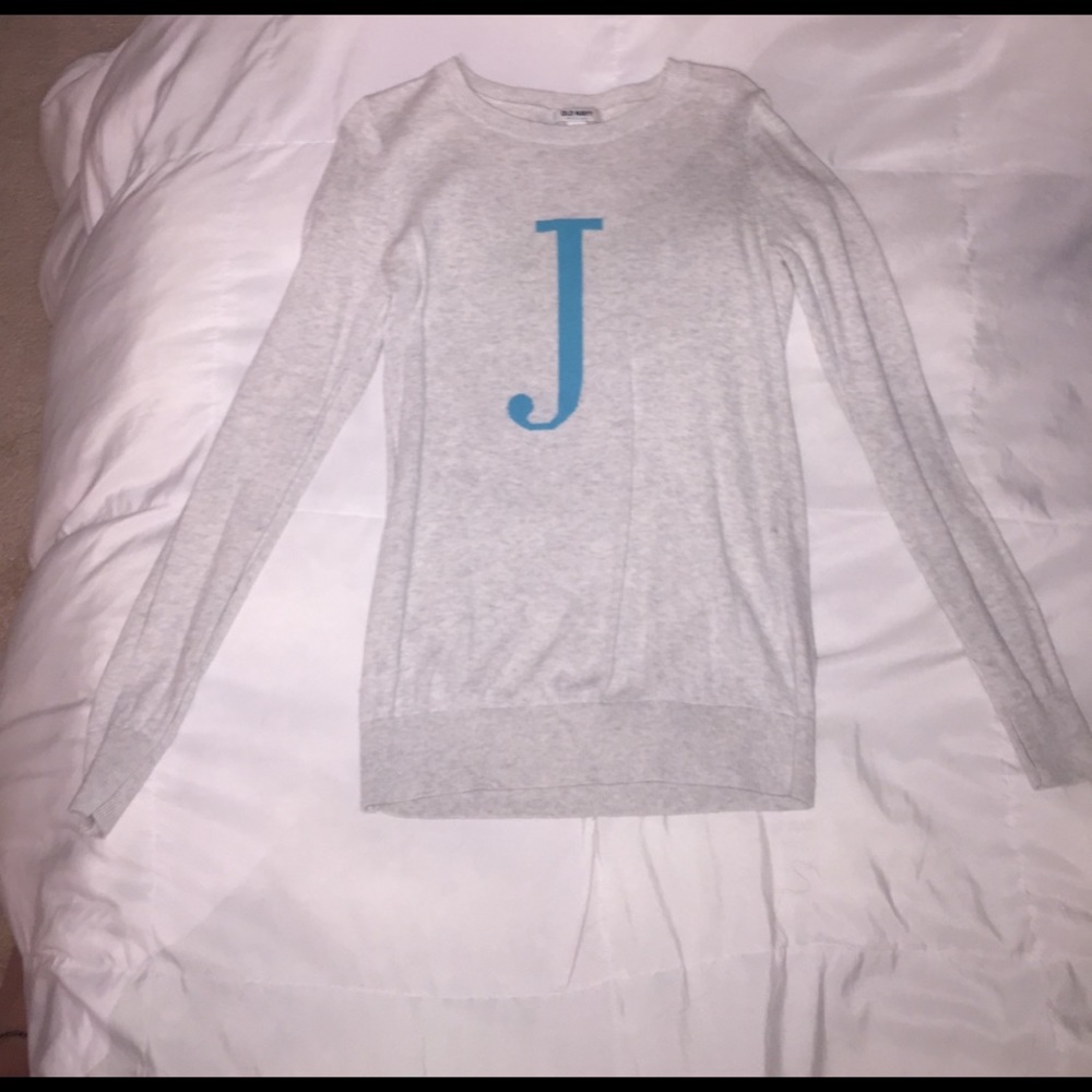 Old navy initial sweater