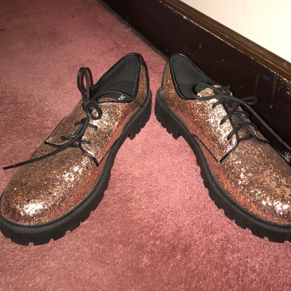 Gold oxfords