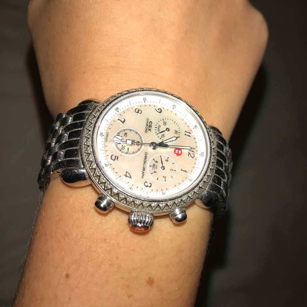 Michele diamond watch