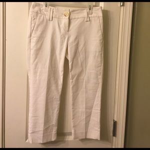 White Ann Taylor LOFT capris size 0P