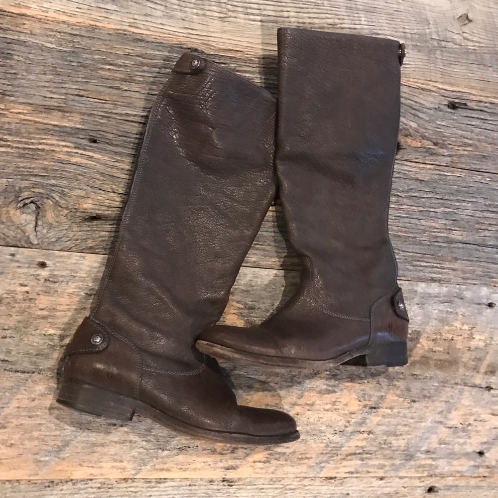 Frye Melissa Button Back Zip Boots