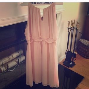 Adrianna Papell Blush Pink Dress