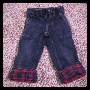 Gap 12-18 months lined jeans