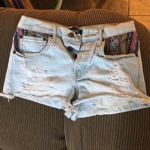 Forever 21 High Waisted Print Shorts