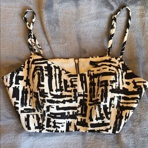 Trendy Black & White Crop Top