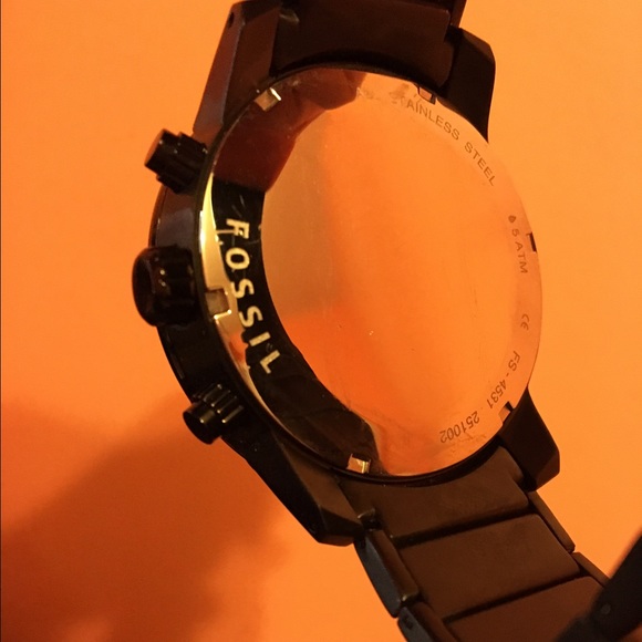 FOSSIL DRESS CHRONOGRAPH STAINLESS STEEL WATCH - Picture 3 of 8