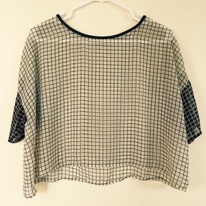 Urban Outfitters sheer oversized crop top