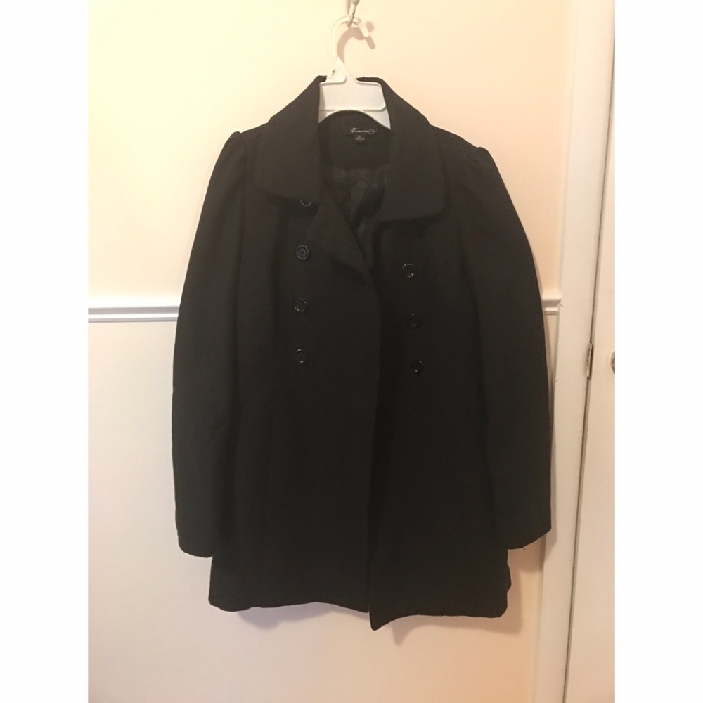 Forever 21 black peacoat