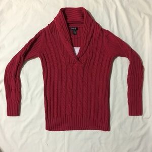 Red Sweater w. Multilayer Look