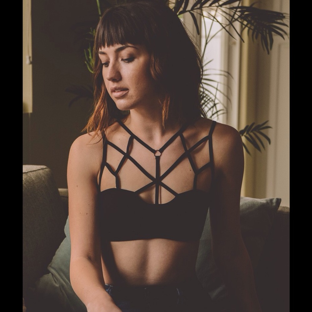 A must have caged bralette.