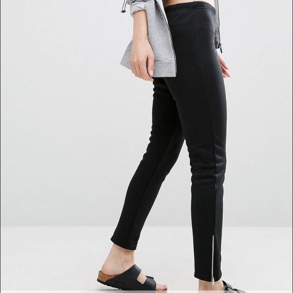 NWOT ASOS Stitch & Pieces Zip Legging