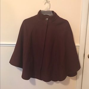 H&M poncho/cape in maroon