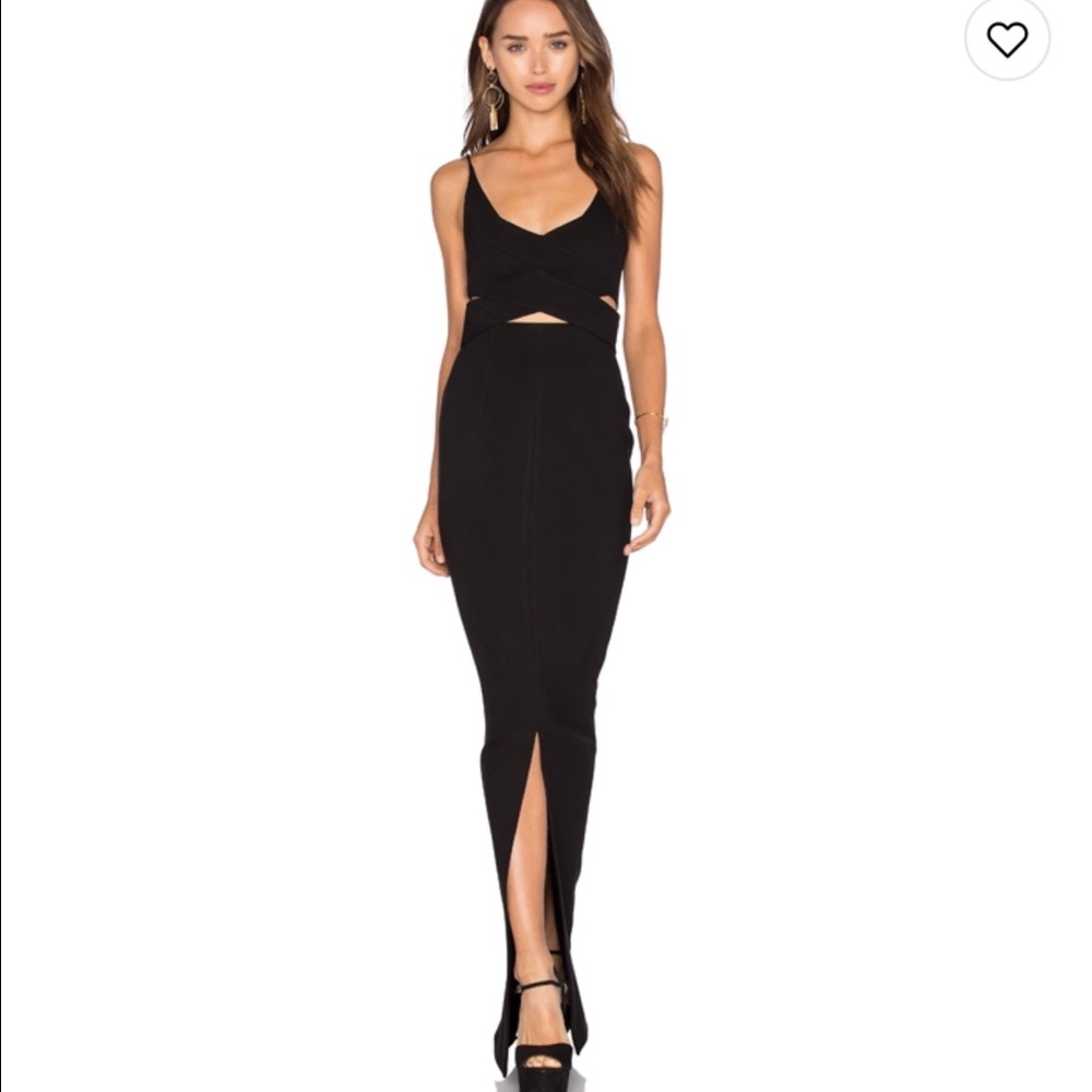 NICHOLAS Ponti Angled Wrap Gown