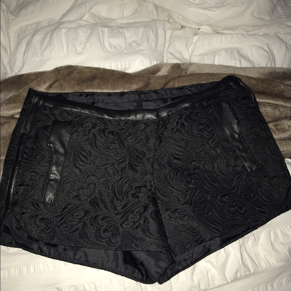 Black going out shorts