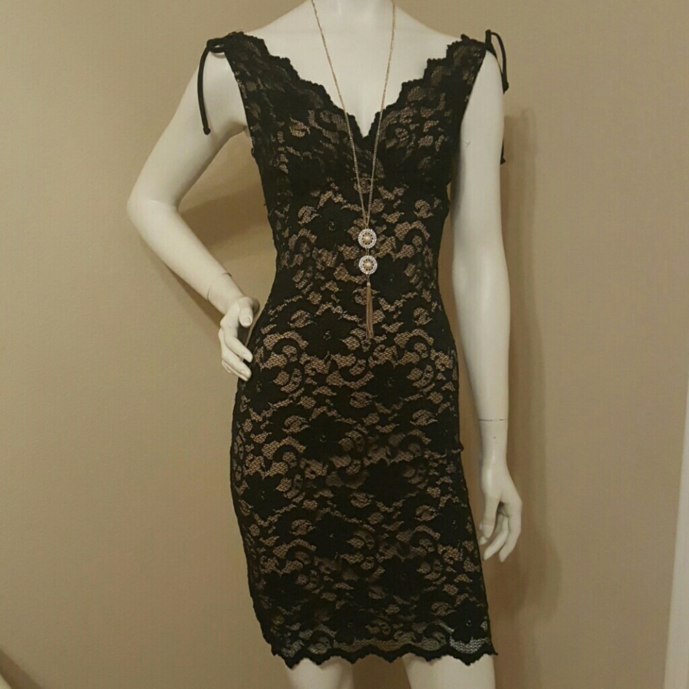 Classy black and gold color dress
