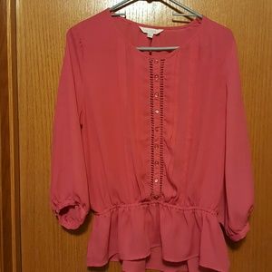 Pink Blouse Size L Light weight!