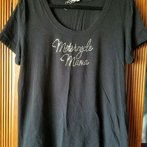 Black tee. Don't know brand