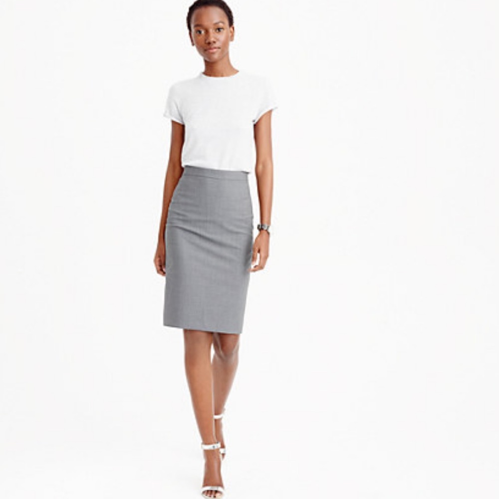 J.Crew Wool Pencil Skirt