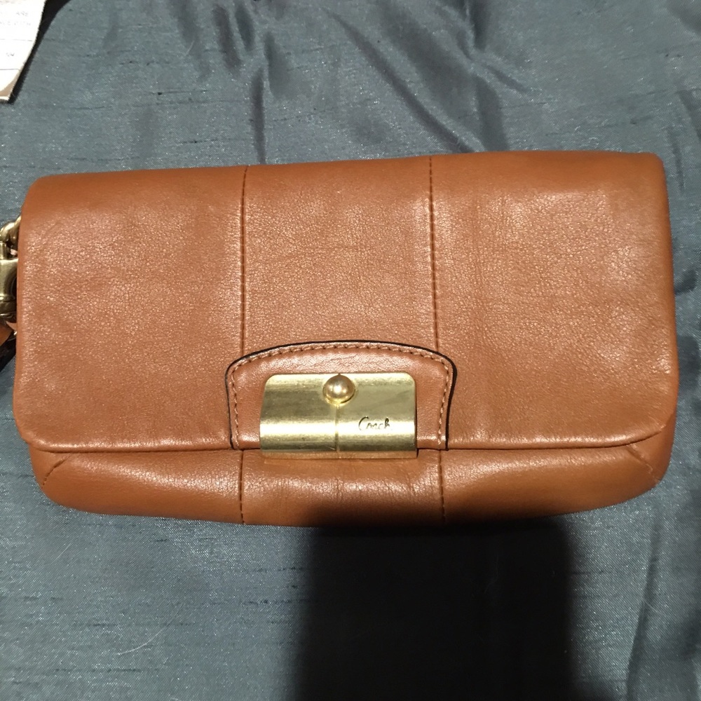 Large coach wristlet