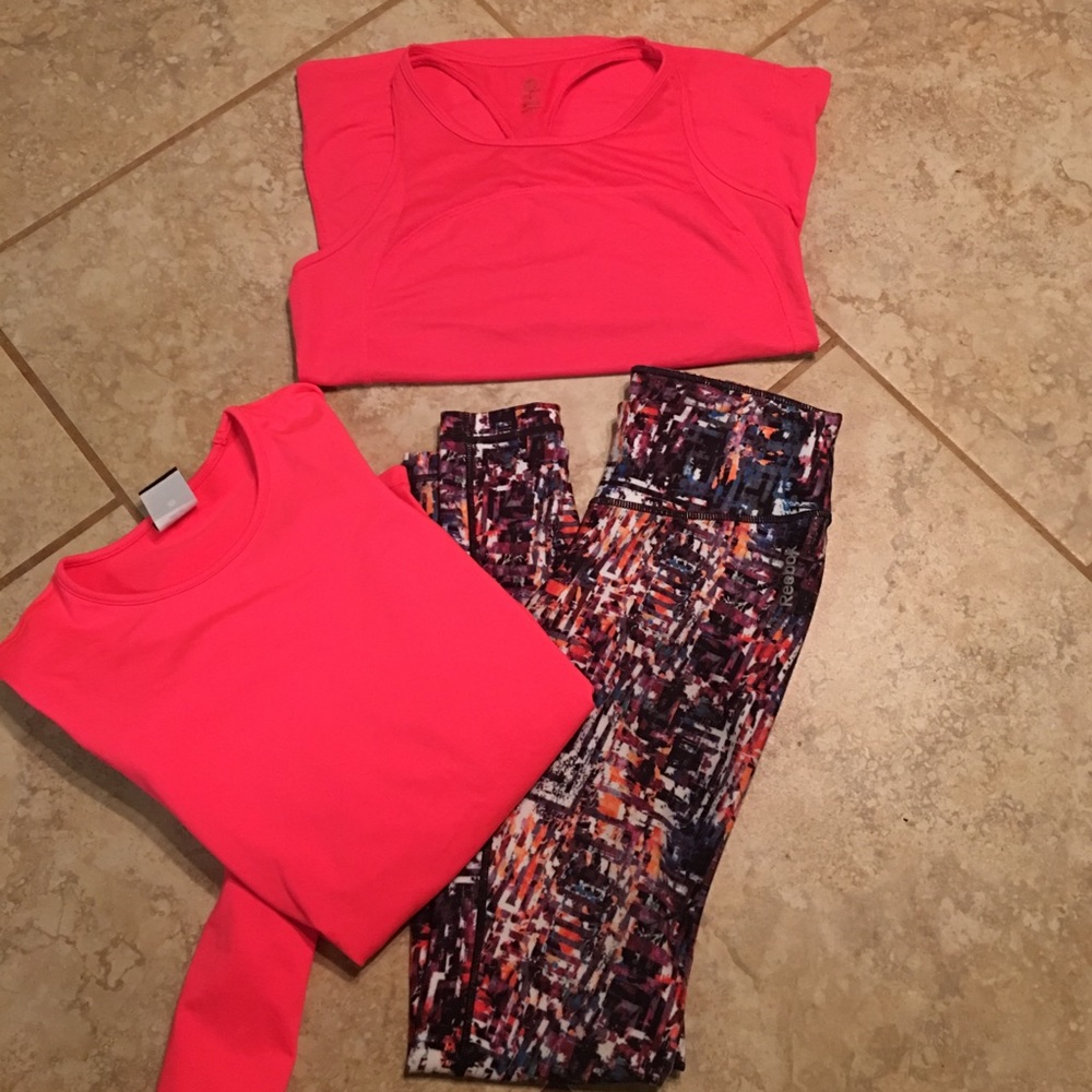 Multi color Reebok Leggins--SOLD