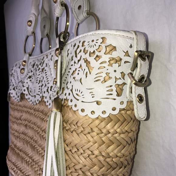 Rafe New York Straw Purse Tote - Picture 2 of 8