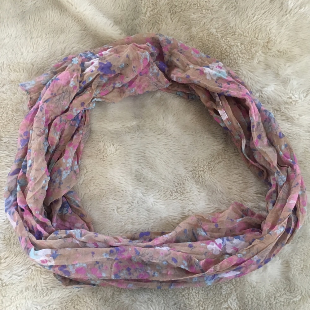Francesca's Pastel Floral Scarf