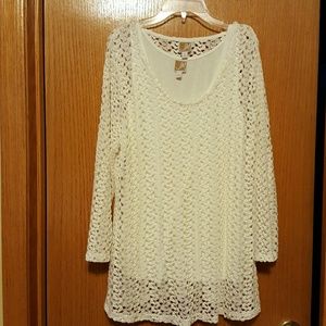 Long length layered sweater. 2 piece Large