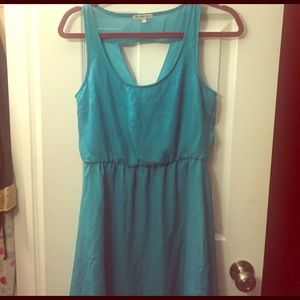 Blue high low dress