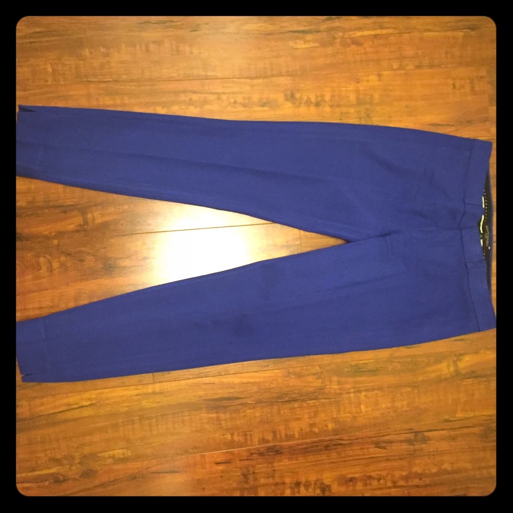 Banana Republic electric blue Sloan ankle pants