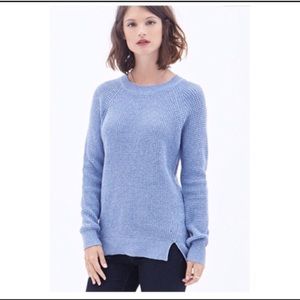 Thin Material Blue Sweatshirt