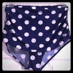 2X Navy blue polka dot #swimming bottoms