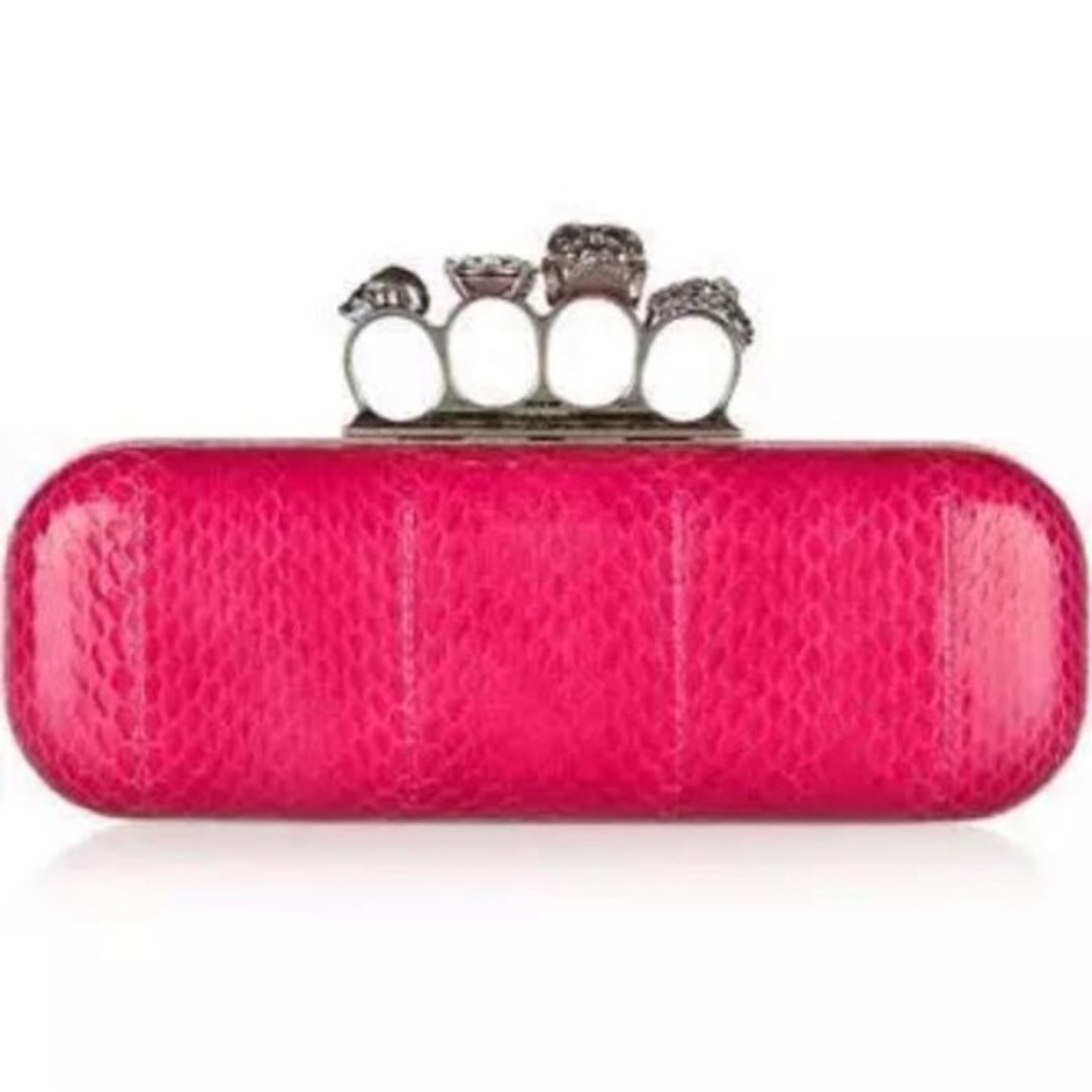NEW Alexander McQueen Snake Knuckle Duster Clutch