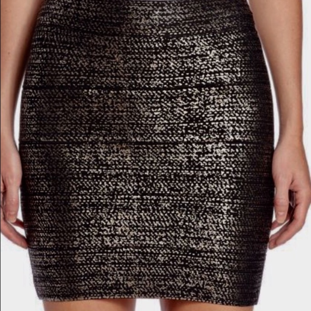 BCBG Gunmetal Metallic Mini SZ SML