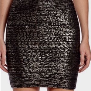 BCBG Gunmetal Metallic Mini SZ SML
